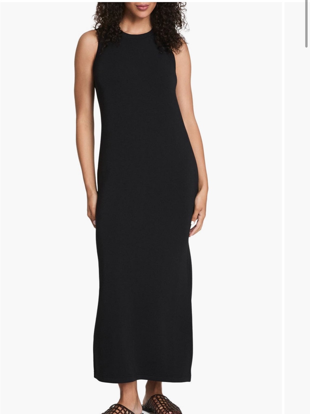 NWT SPANX Black Sleeveless Maxi Dress